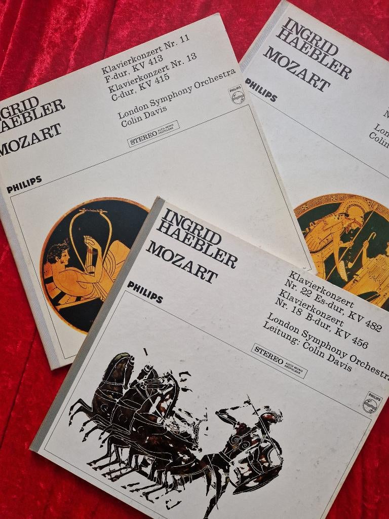 ingrid haebler - mozart - philips - 3x, Ophalen, Overige formaten, Overige typen, Zo goed als nieuw