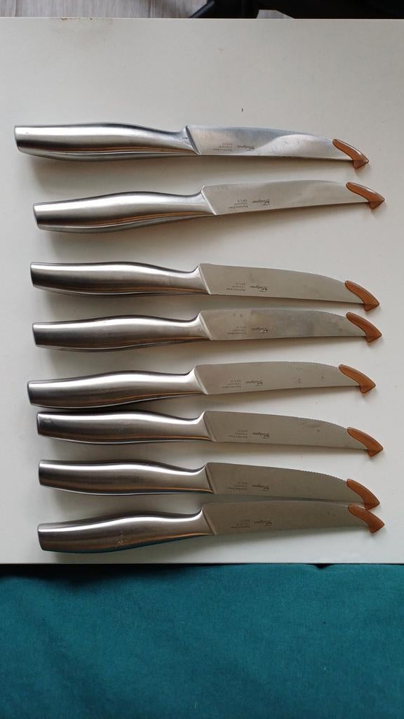 Set van 8 Fontignac steakmessen, Ophalen of Verzenden, Nieuw, Rvs of Chroom, Bestekset