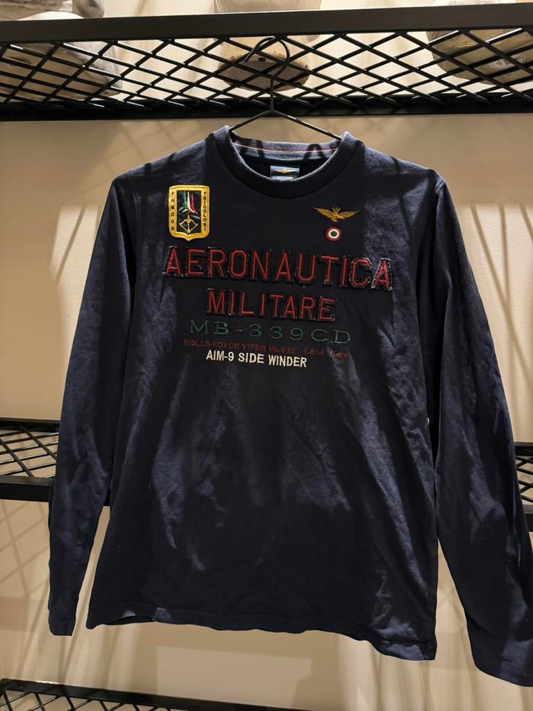 Aeronautica militare blauw tshirt, Ophalen of Verzenden, Zo goed als nieuw, Jongen, Shirt of Longsleeve