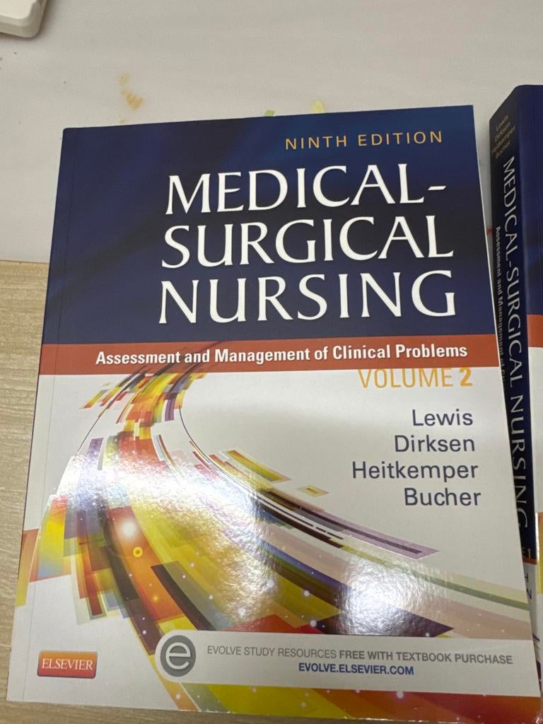 Medical-Surgical Nursing Vol. 1 & 2, Ophalen of Verzenden, Zo goed als nieuw