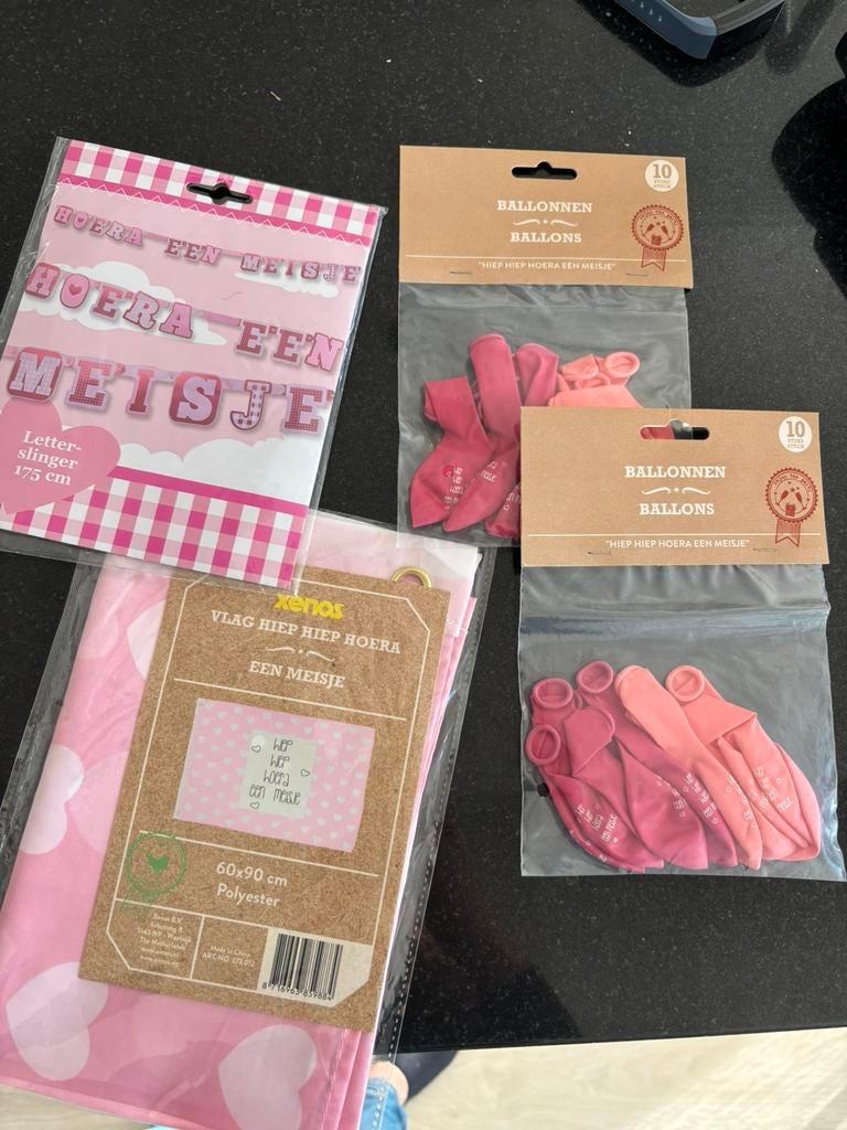 Decoratie geboorte meisje, Ophalen of Verzenden, Nieuw, Versiering, Geboorte of Huwelijk