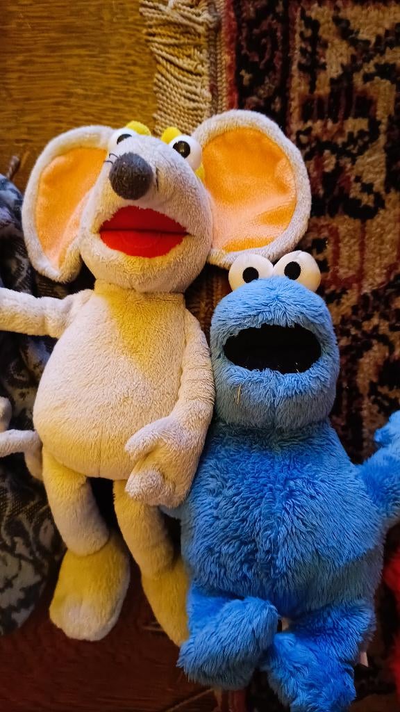 Sesamstraat knuffels (6x), Kinderen en Baby's, Speelgoed | Knuffels en Pluche, Zo goed als nieuw, Overige typen, Ophalen of Verzenden