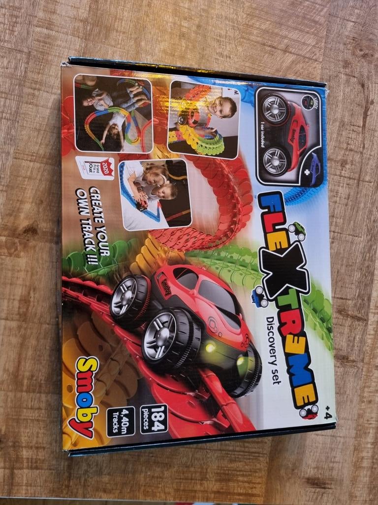 Smoby Flextreme Discovery Set Racebaan, Racebaan, Zo goed als nieuw, Handmatig, Met looping