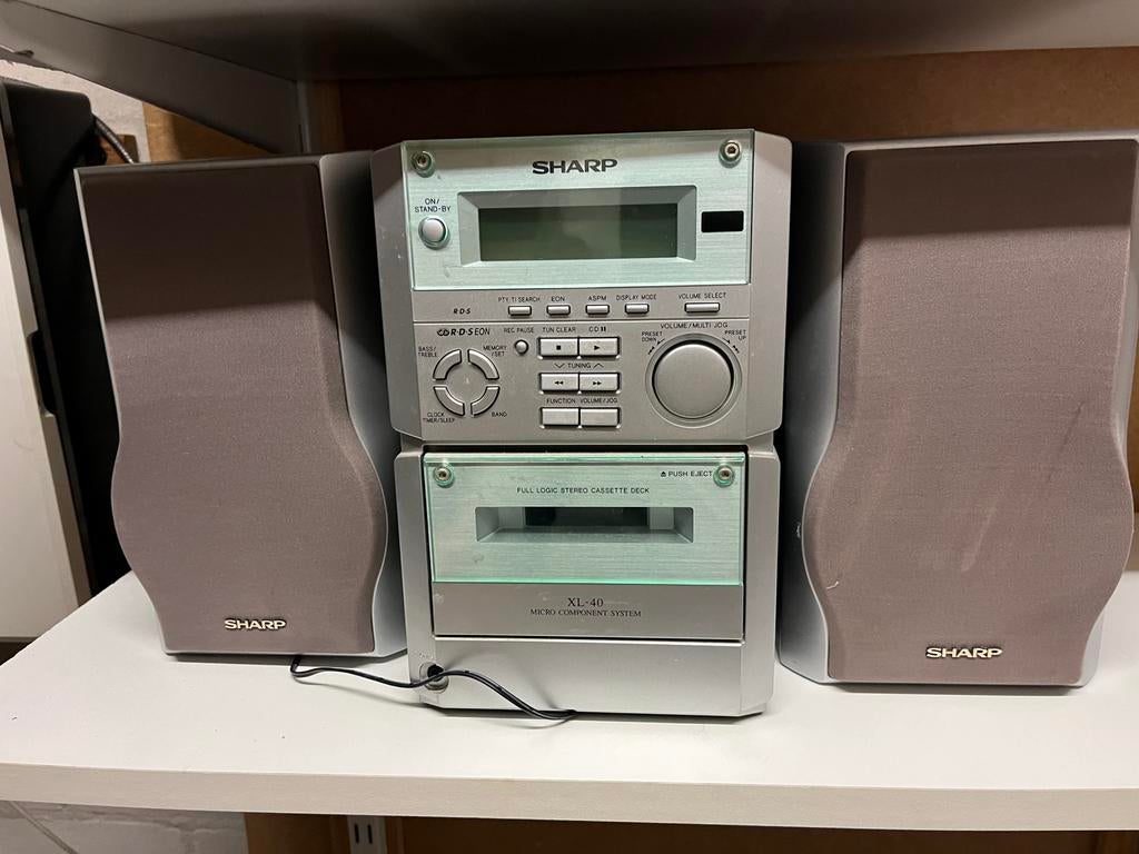 SHARP XL-40H Cd en casette Speler, Ophalen, Gebruikt, Overige merken