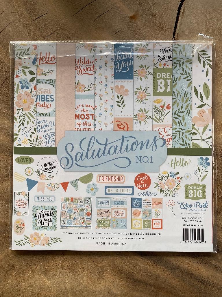 Echo Park - Salutations - Kit, Ophalen of Verzenden, Nieuw