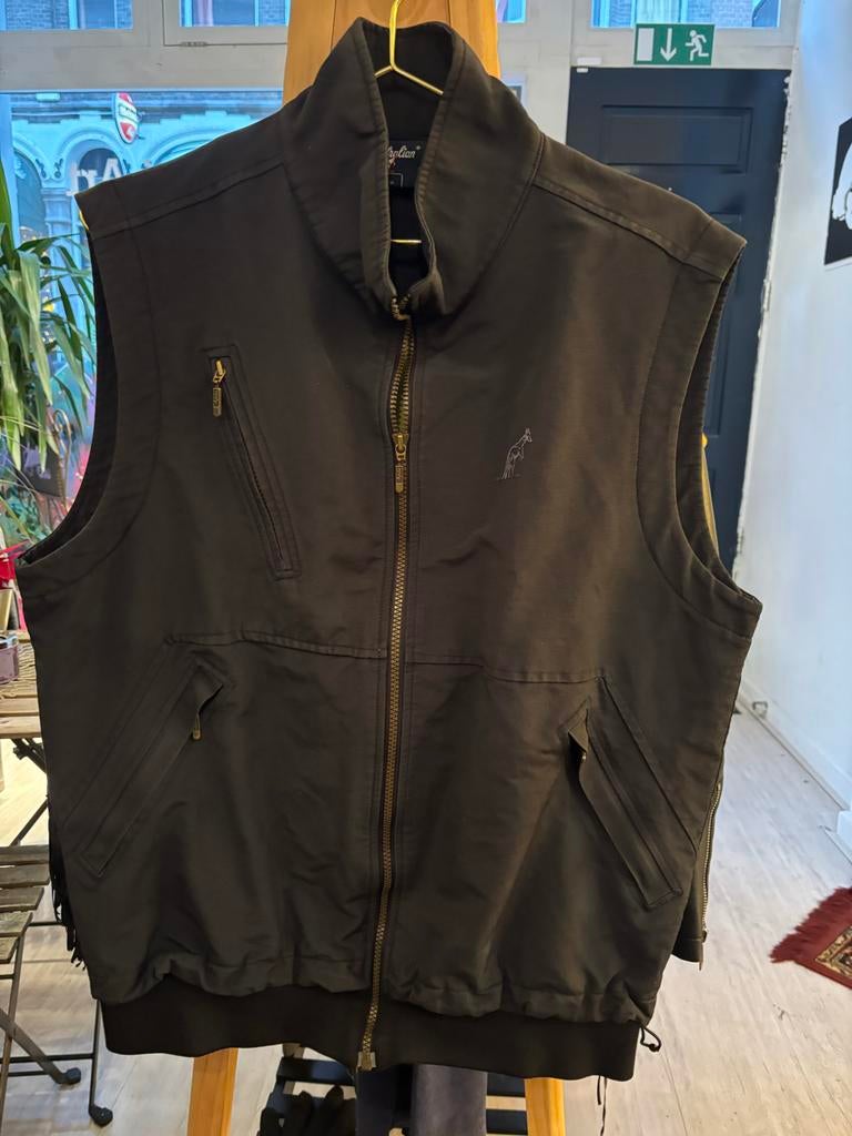 Vintage Australian bodywarmer maat L, Bodywarmer, Italy, Ophalen of Verzenden, Groen
