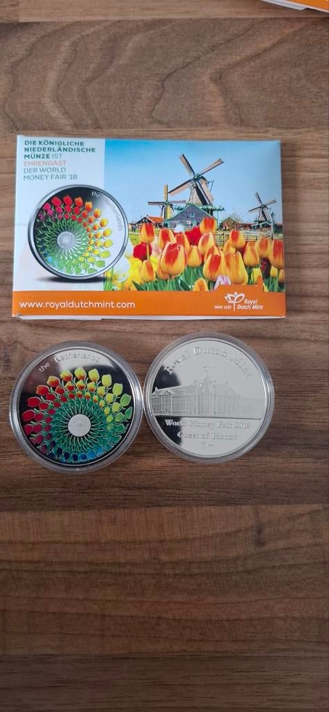 Nederlandse Munten Set World Money Fair 2018, Setje, Koningin Beatrix, Zilver, Euro's