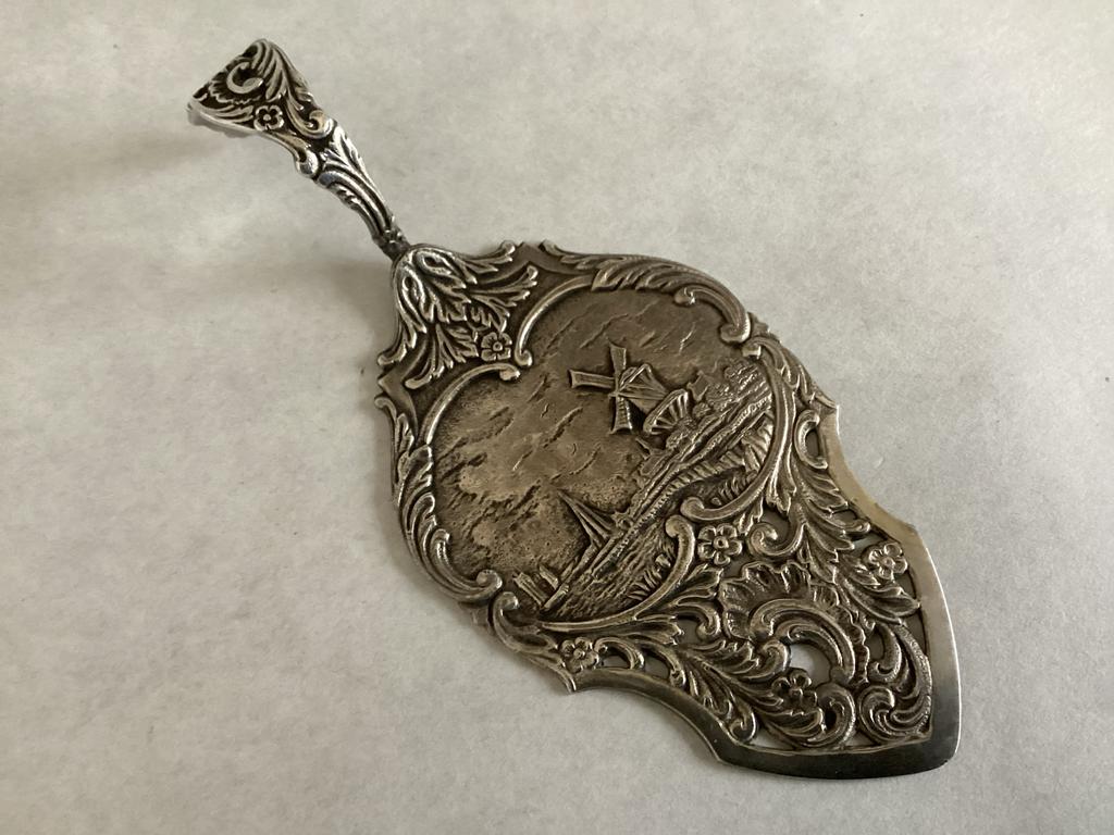 Vintage taartschep Georg Nilsson Gero 90 Oud Hollandsch, Antiek en Kunst, Antiek | Bestek, Ophalen of Verzenden