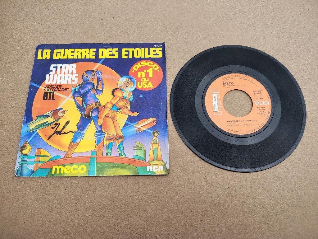 Single: Meco - La Guerre Des Etoiles / Star Wars (1977), Ophalen of Verzenden, Gebruikt, 7 inch, Pop