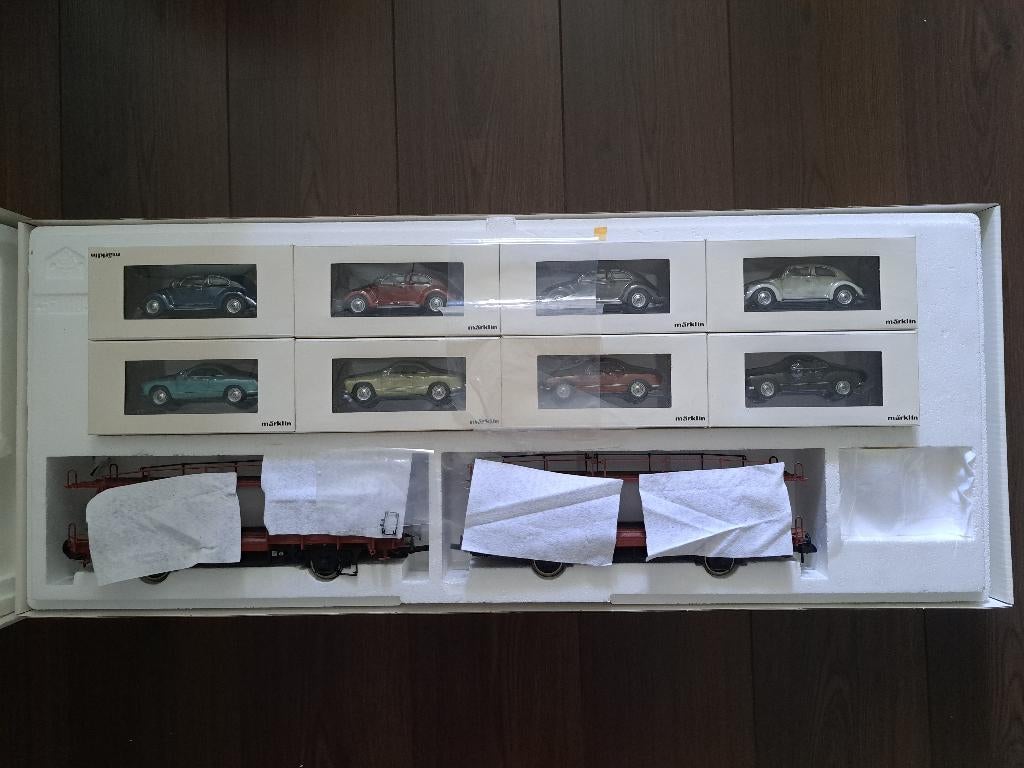 Märklin Spoor 1 - 58561 - Dubbele transportwagen KM1 KH, Hobby en Vrije tijd, Modeltreinen | Overige schalen, Wisselstroom, Wagon