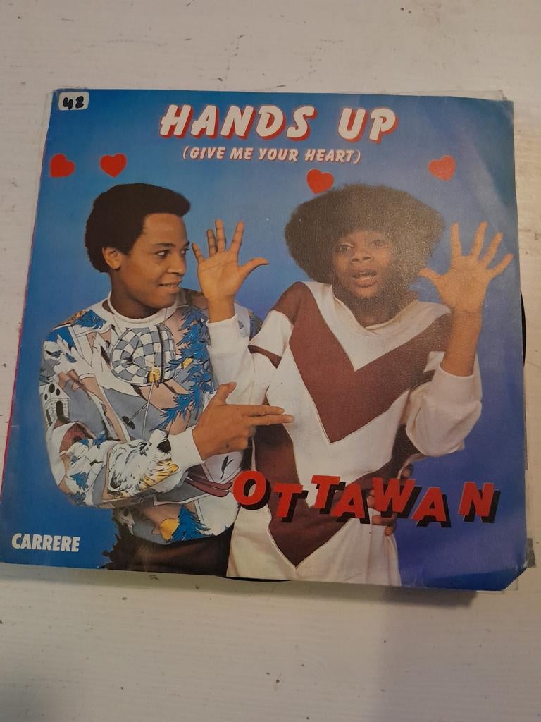 Ottawan 7inch hands up, Cd's en Dvd's, Vinyl Singles, Ophalen of Verzenden, Zo goed als nieuw, Pop