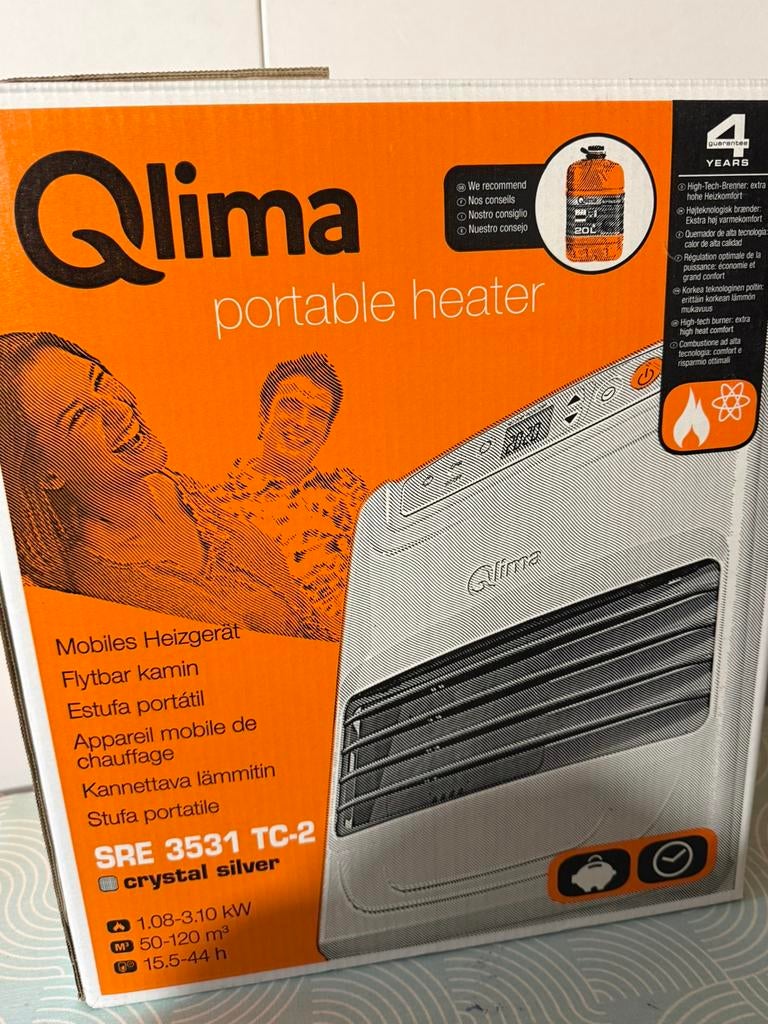 Qlima laser kachel, Huis en Inrichting, Ophalen, Zo goed als nieuw, Overige brandstoffen, Petroleumkachel