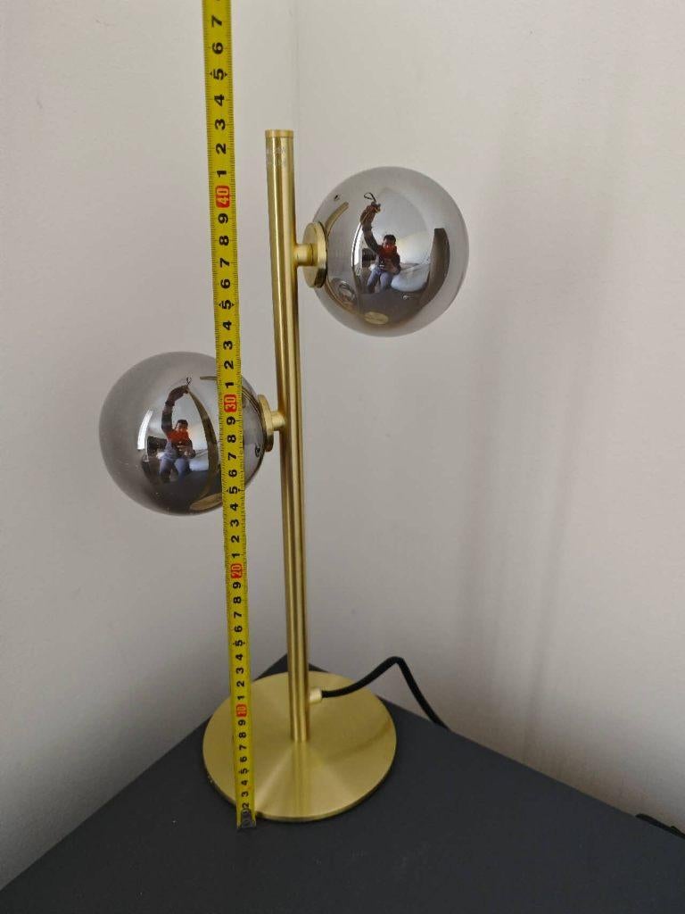 Lucide TYCHO - Tafellamp - 2xG9 - Mat Goud / Messing, Ophalen of Verzenden, Glas, Minder dan 50 cm