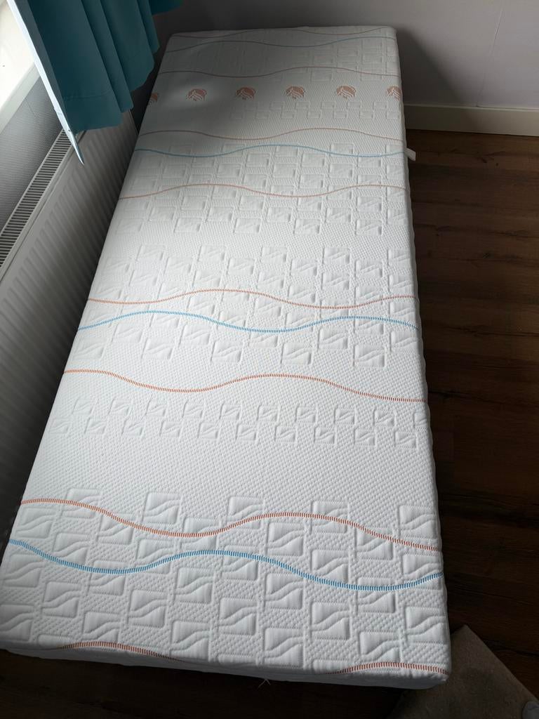 Net Mline Matras 90x220 + Lattenbodem & Beschermer, Huis en Inrichting, Slaapkamer | Matrassen en Bedbodems, Ophalen, 90 cm, Eenpersoons