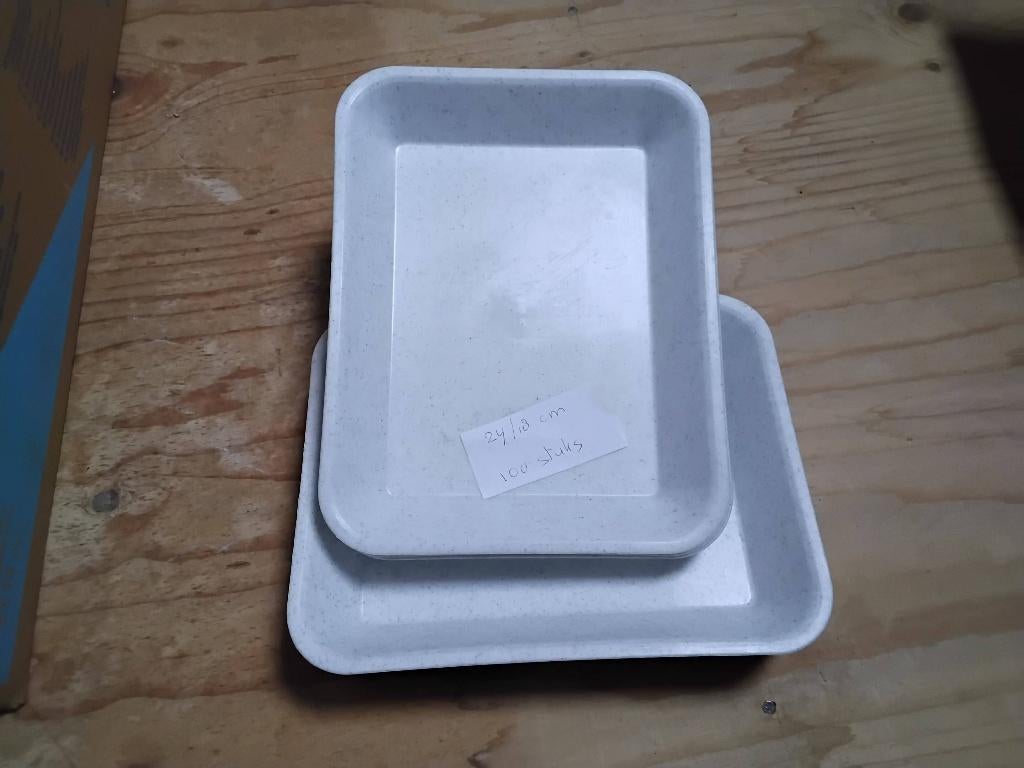 Harde bakjes, Ophalen, Zo goed als nieuw, Rechthoekig, Kunststof