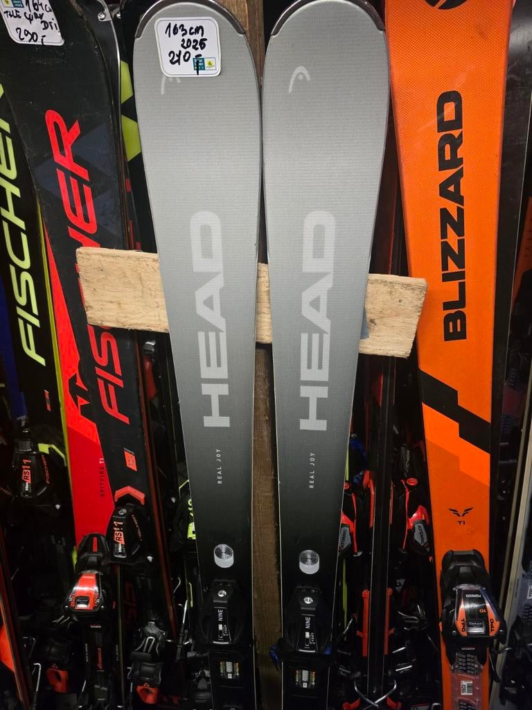 163cm HEAD REAL JOY DAMES  2025, Sport en Fitness, Skiën en Langlaufen, 160 tot 180 cm, Ophalen of Verzenden, Zo goed als nieuw