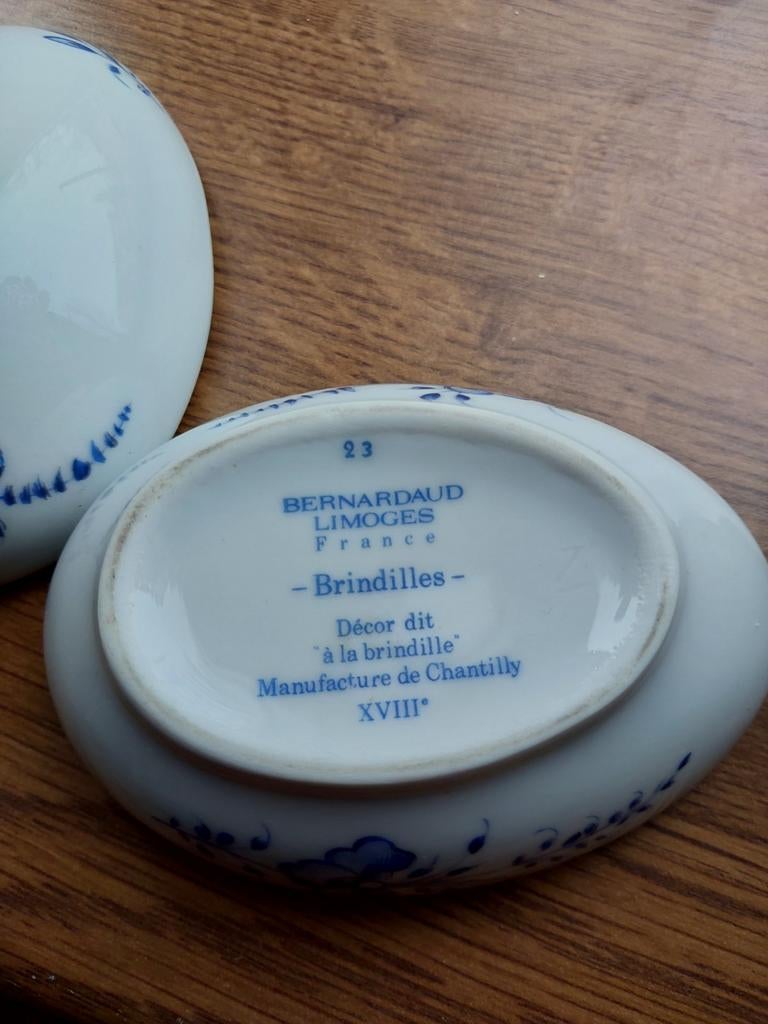 Bernardaud Limoges Porseleinen Ei - Decor Brindilles, Ophalen of Verzenden