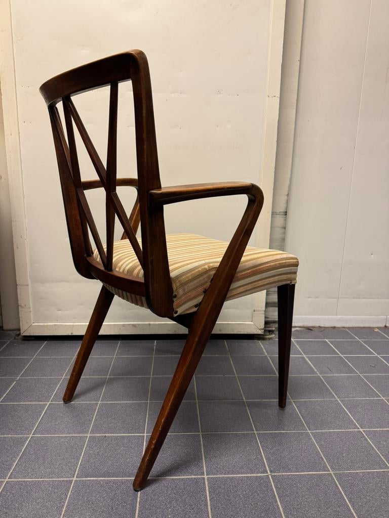 Abraham Patijn Bureaustoel Stoel Vintage Retro, Gebruikt, Bruin, Ophalen of Verzenden, Eén