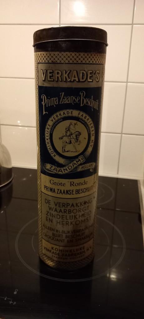Vintage Verkade Beschuitbus - Prima Zaans, Ophalen of Verzenden