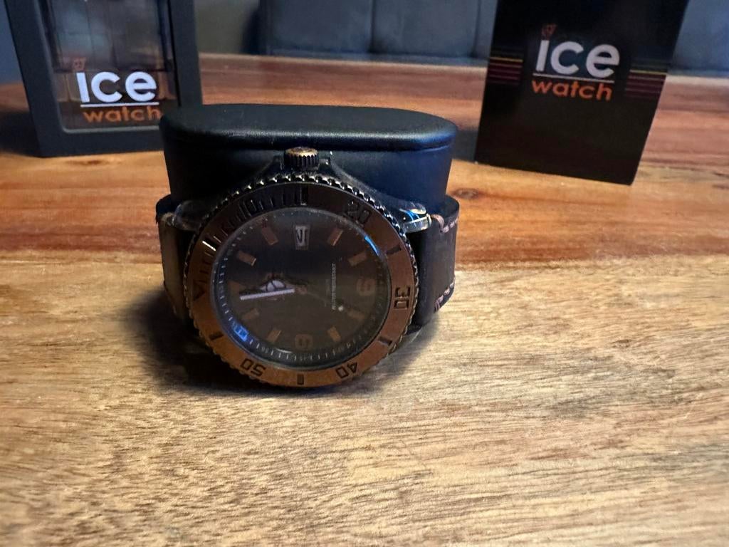 Smetteloze Ice Watch Roest Bruin Limited Edition 46mm, Overige merken, Kunststof, Leer, 9401EE, Assen