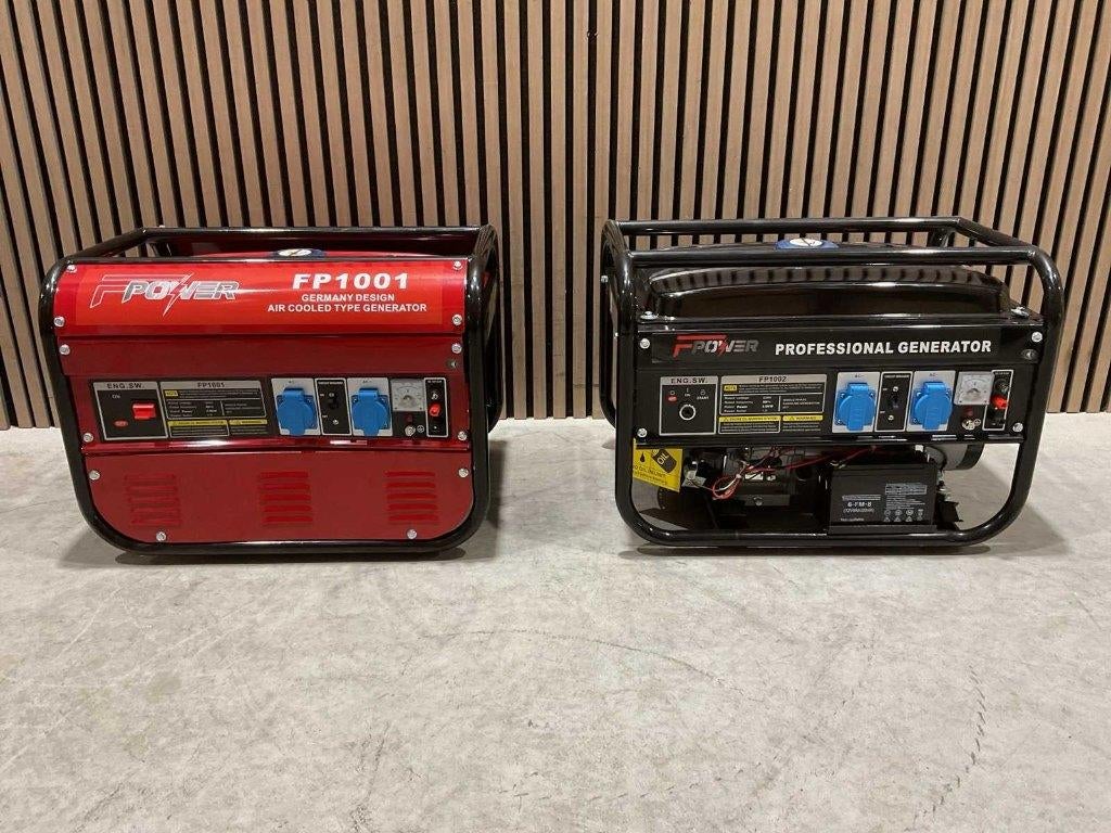 Fpower Benzine stroomgenerator Twee modellen‼️, Ophalen, Nieuw, Minder dan 5 kVA, Benzine
