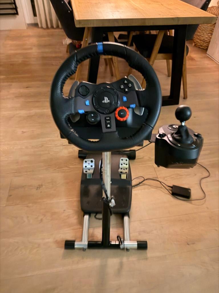 Logitech G29 met Wheelstand Pro & Shifterhouder, Spelcomputers en Games, Spelcomputers | Xbox | Accessoires, Ophalen, Gebruikt