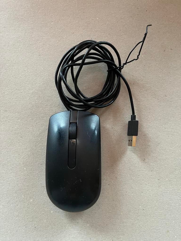 Dell Muis - Bedraad, Computers en Software, Muizen, Muis, Gebruikt, Linkshandig, Ophalen of Verzenden