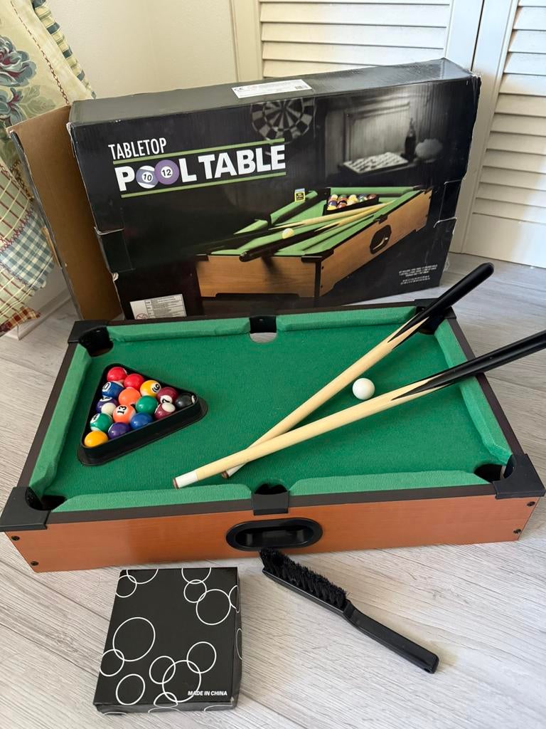 Houten biljart, Ophalen of Verzenden, Zo goed als nieuw, Biljarttafel