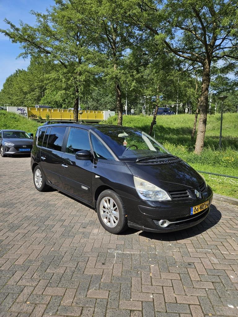 Renault Espace 2.0 16V Turbo 125KW 2010 Zwart, Auto's, Voorwielaandrijving, 1998 cc, Zwart, 4 cilinders