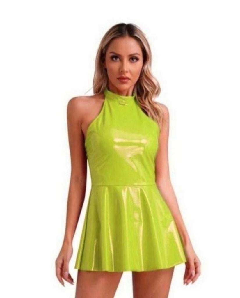 Mooie mini jurk met hals, tm 4XL, Kleding | Dames, Verzenden, Nieuw, Boven de knie