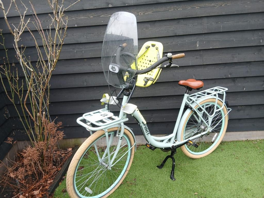 Mintgroene mamafiets, Overige merken, Gebruikt, Mandje, Ophalen of Verzenden