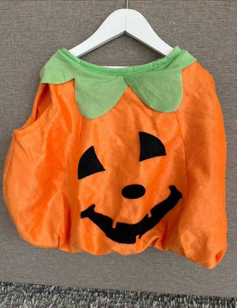 Pompoen carnaval verkleden, Verzenden, Zo goed als nieuw, 110 t/m 116, Jongen of Meisje