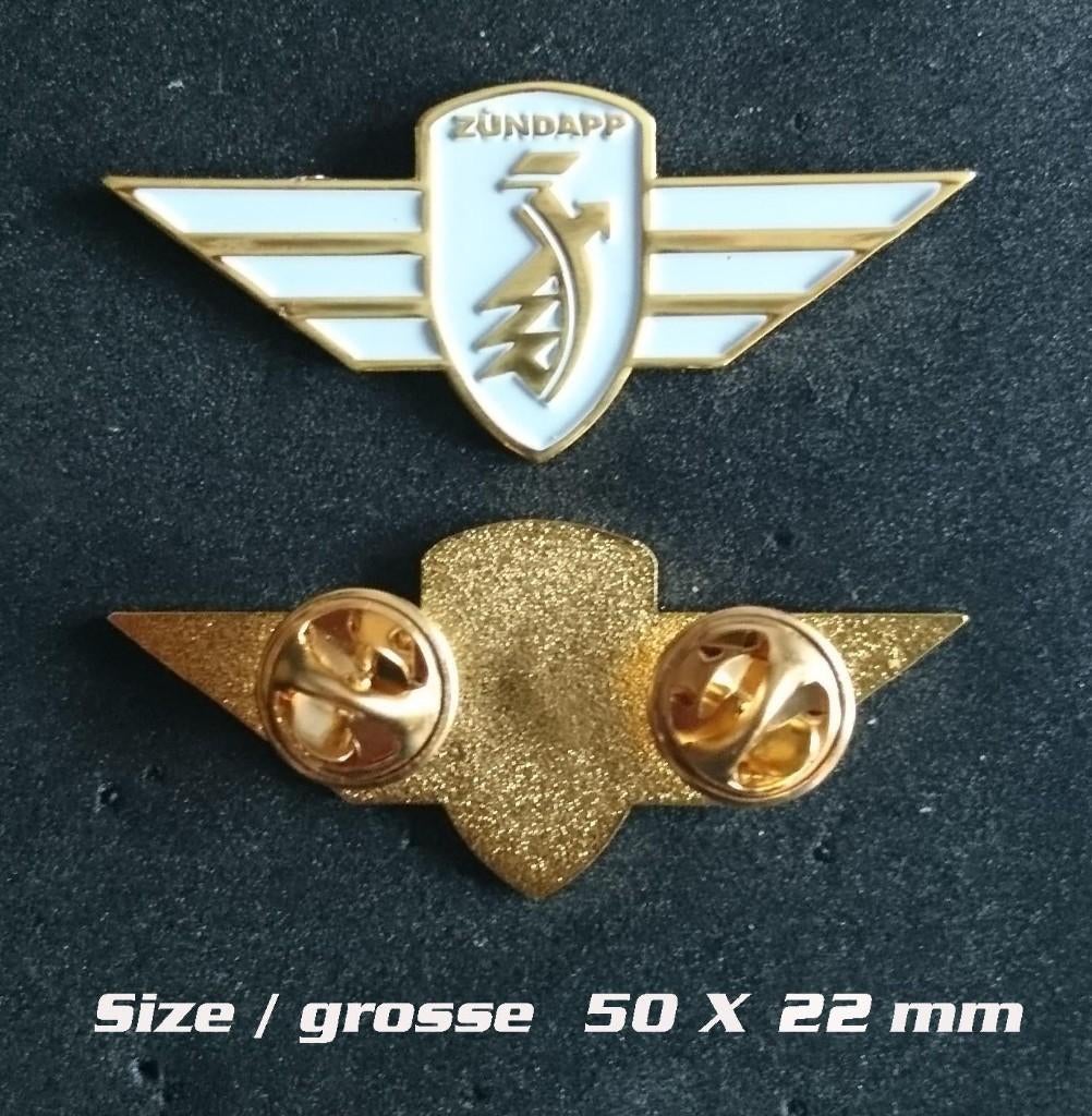 ZUNDAPP logo Pin Wit voor KS 50 100 125 517 CS GT GTS janus, Ophalen of Verzenden, Nieuw