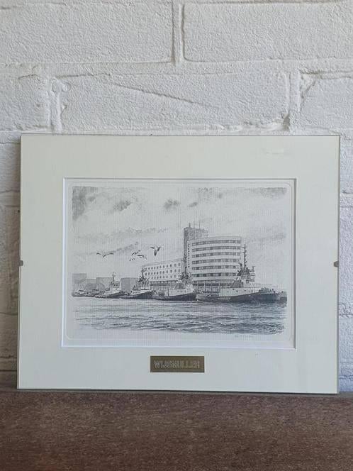 Ets Ad. M. Oudes sleepboten Wijsmuller IJmuiden, Antiek en Kunst, Ophalen