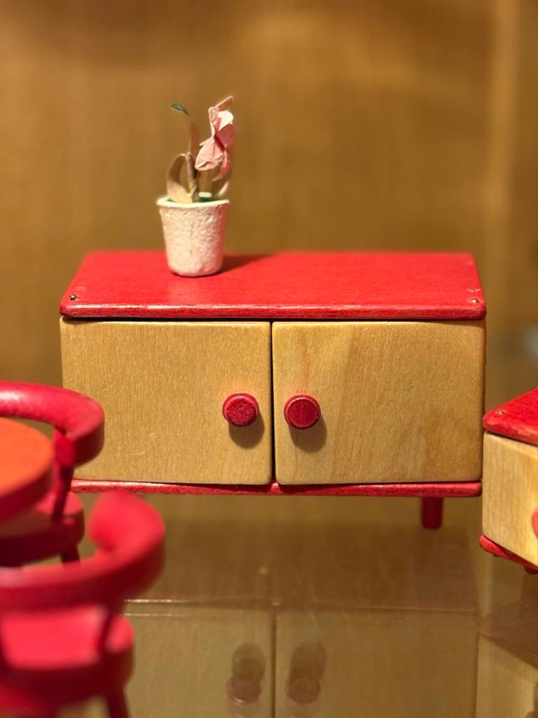 Vintage Poppenhuis Meubeltjes Set, Ophalen of Verzenden, Gebruikt, Poppenhuis