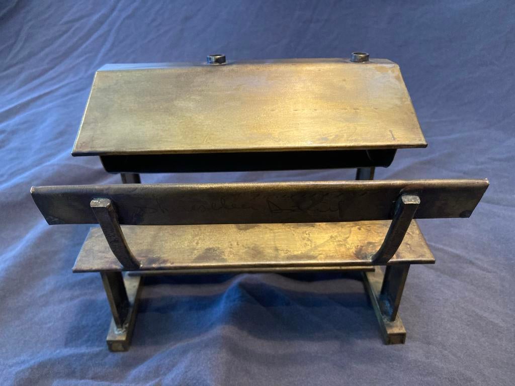 Daniel D,Haeseleer (Brutalisme) messing lessenaar, Ophalen of Verzenden