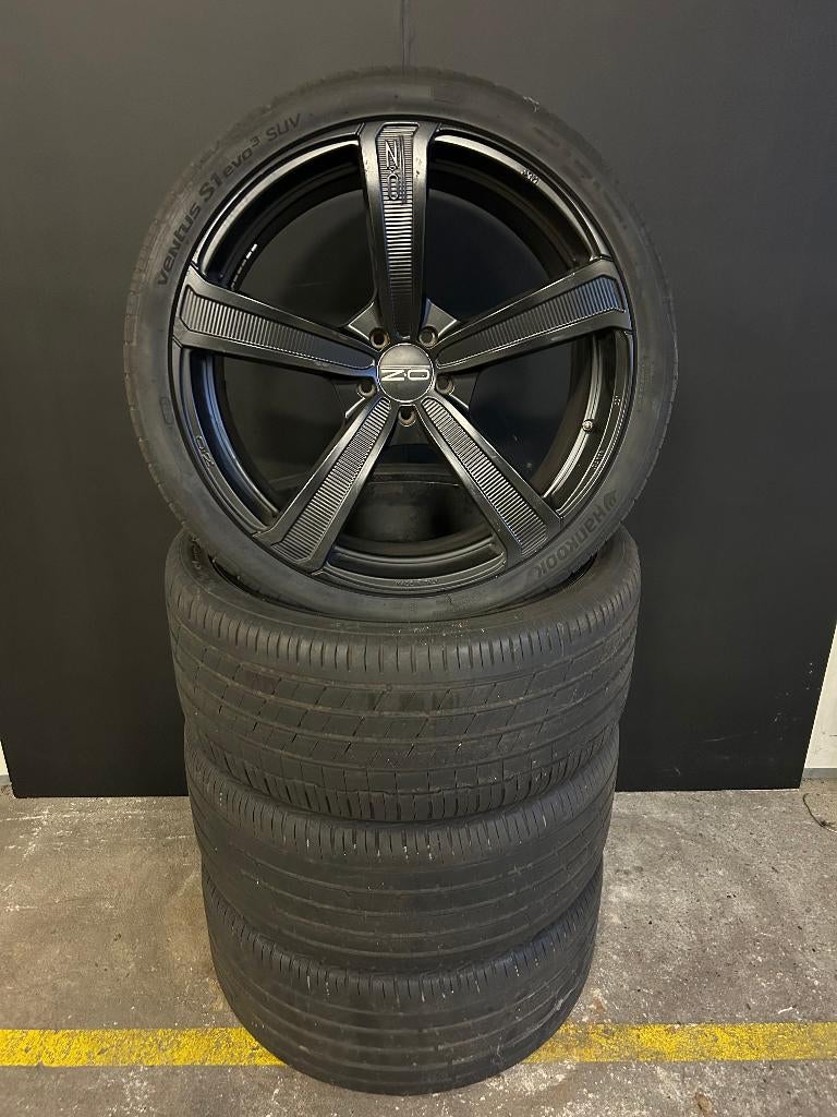 22 inch Mercede ML velgen met Hankook banden 295/30ZR22, Gebruikt, 295 mm, Banden en Velgen, Overige maten