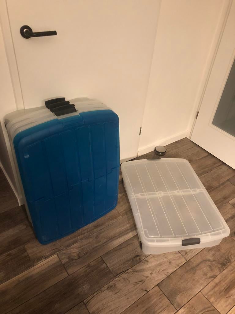 🛏️ IRIS OHYAMA Bedrollerbox rollerbox opbergbox met deksel, Ophalen, Zo goed als nieuw