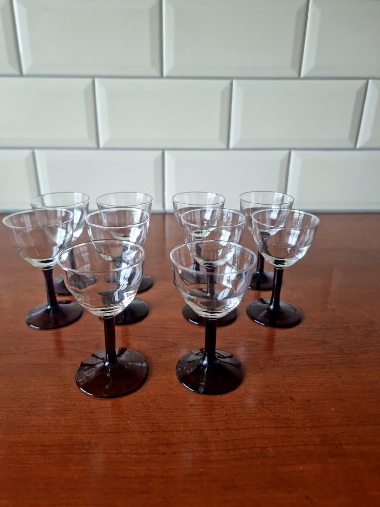 Rozendaal Kristalunie glazen Logos, Ophalen of Verzenden, Gebruikt, Borrel- of Shotglas