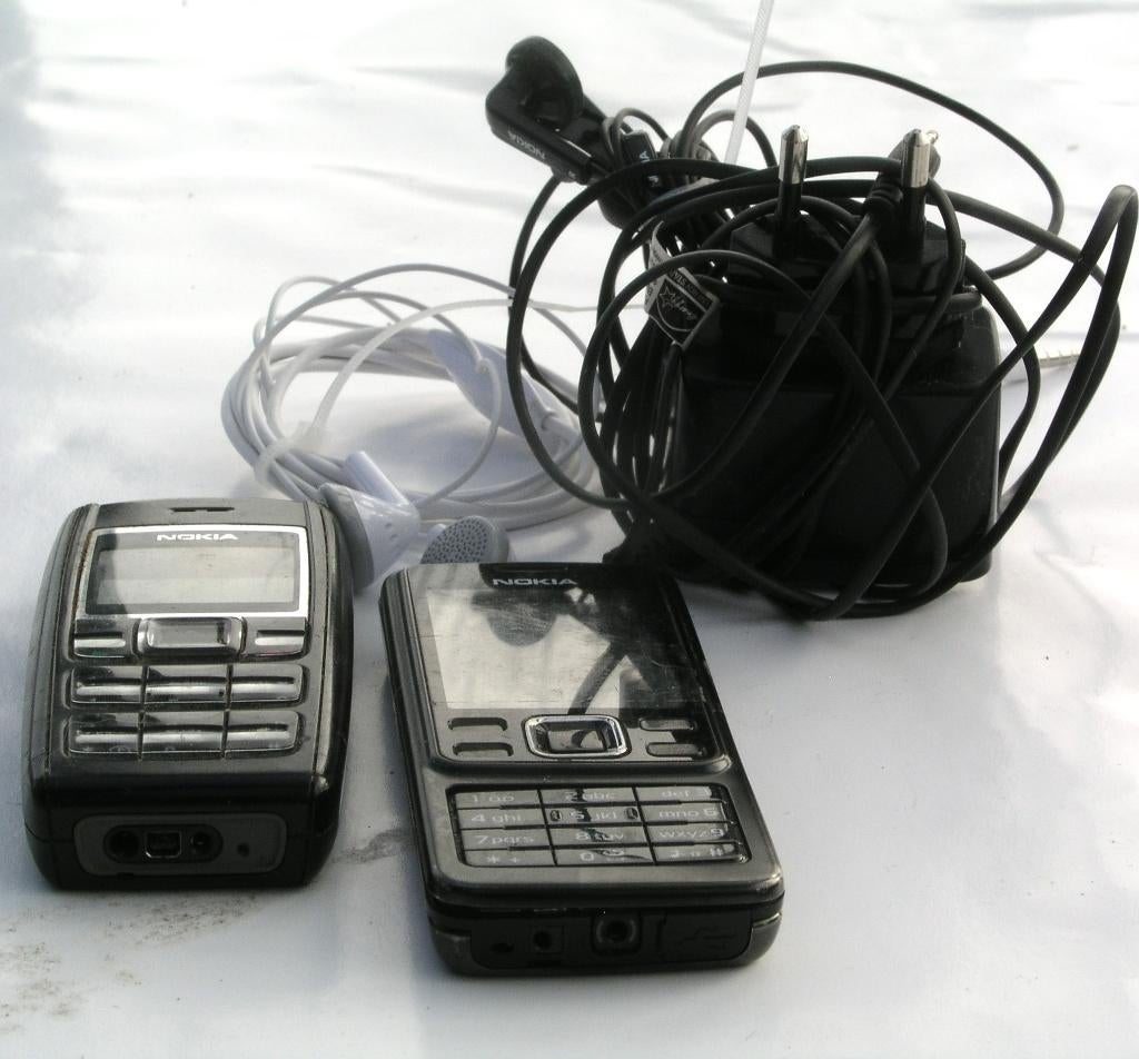 Nokia telefoons 1x 1600 en 1x 6300, Gebruikt, Overige modellen, Geen camera, Zwart