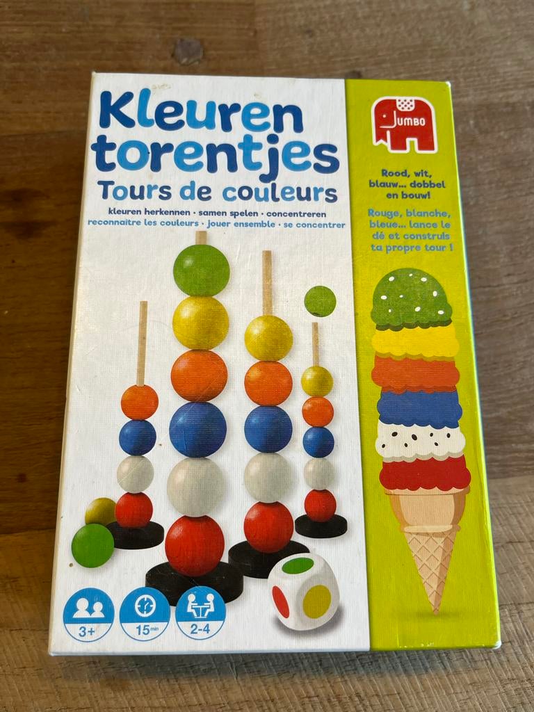 Kleurentorentjes spel, Ophalen, Zo goed als nieuw