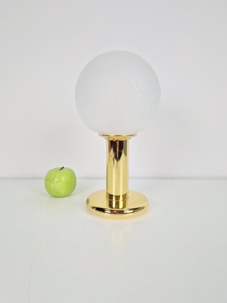 Vintage tafellamp targetti sankey bol messing italy ‘60, N, N, Vintage, Ophalen of Verzenden