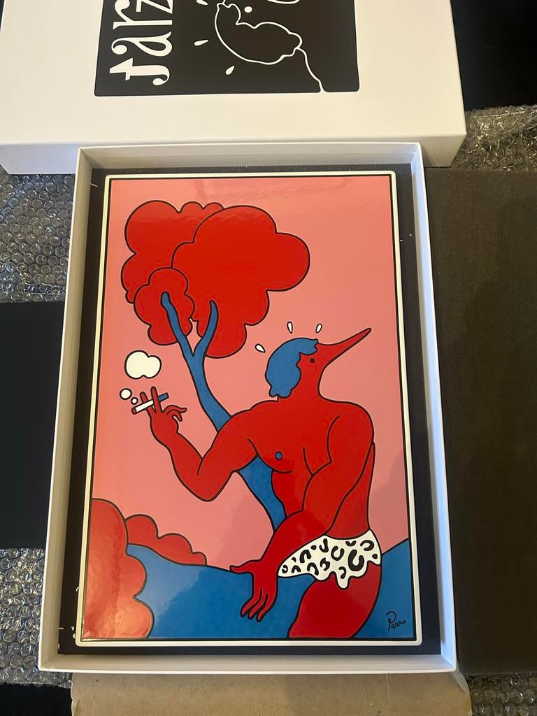 Parra x Case Studyo - Tarzan Interrupted Emaille Print, Ophalen of Verzenden