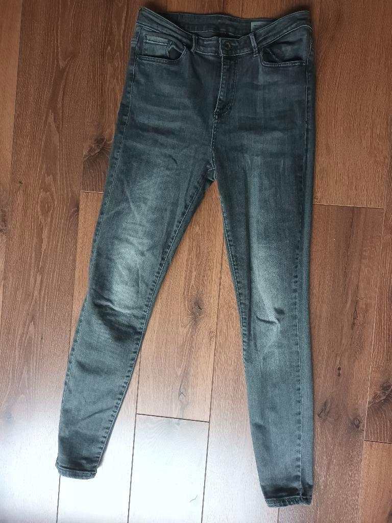 Vero Moda high rise skinny jeans spijkerbroek broek M 30, Vero Moda, Ophalen of Verzenden, W30 - W32 (confectie 38/40), Grijs
