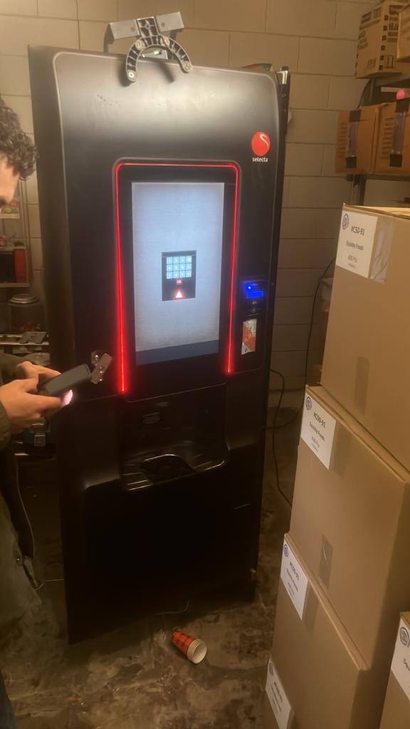 Koffiemachine met pin - klein defect, Ophalen
