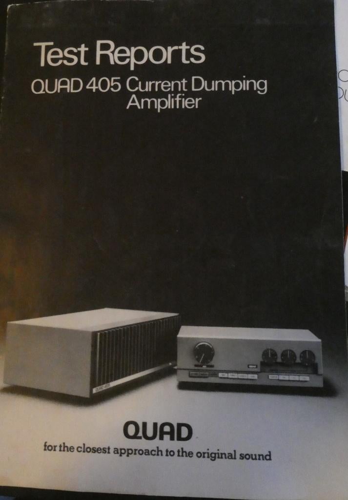 Audio 3 brochures Quad apparatuur., Verzamelen, Elektronische Apparatuur, Audio en Video, Ophalen of Verzenden