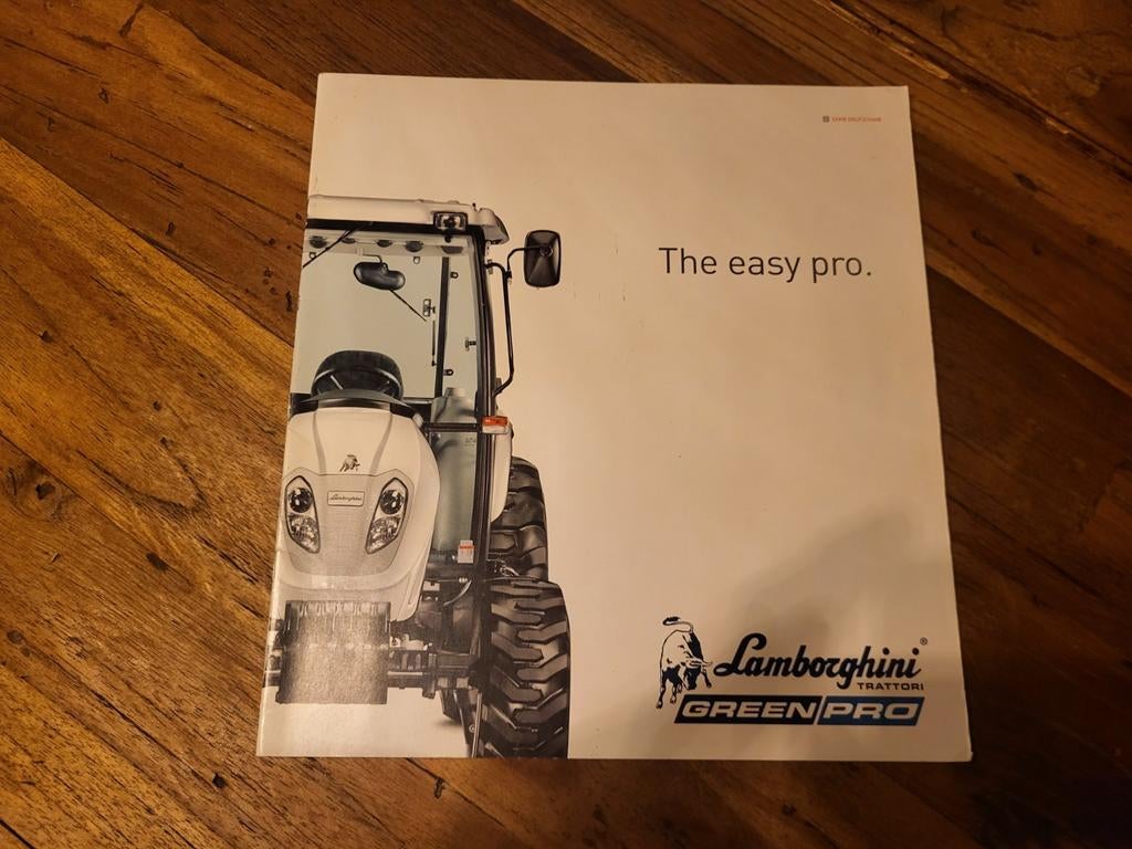 Tractor folder Lamborghini Green Pro, Ophalen of Verzenden, Zo goed als nieuw