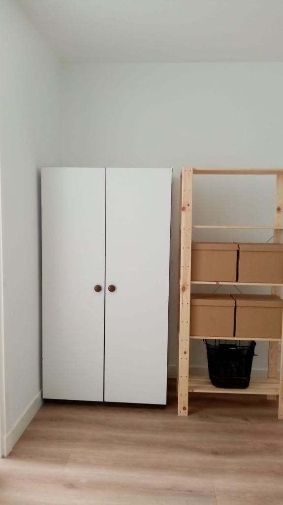 Retro closet, white, 89x215 cm, Huis en Inrichting, Kasten | Kledingkasten, Ophalen, Met deur(en), Gebruikt, 200 cm of meer