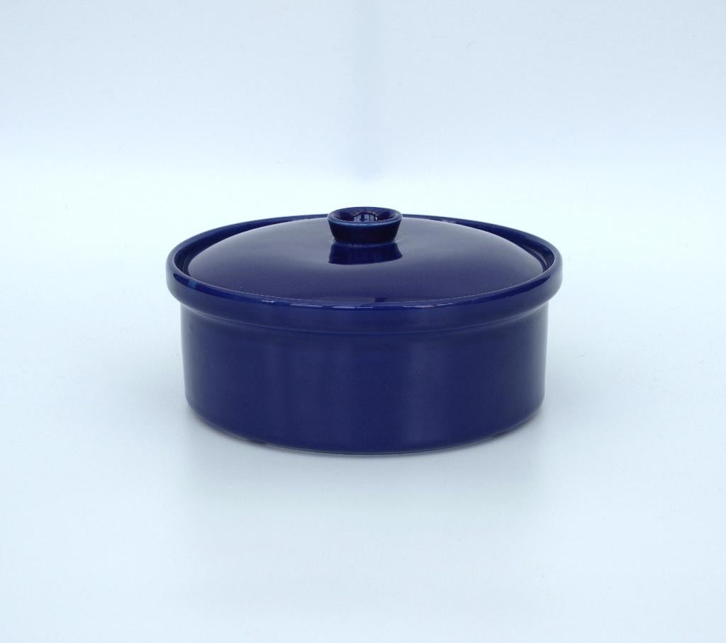 Arabia Kilta - Kaj Franck - Dekschaal - blauw, Gebruikt, Ophalen of Verzenden, Bord(en), Effen