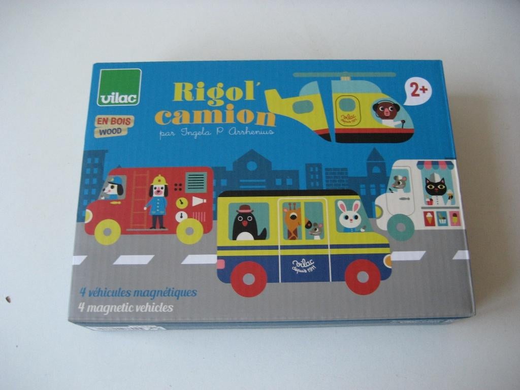 vilac magneet puzzel voertuigen auto's nieuw in doos, Ophalen of Verzenden, Nieuw